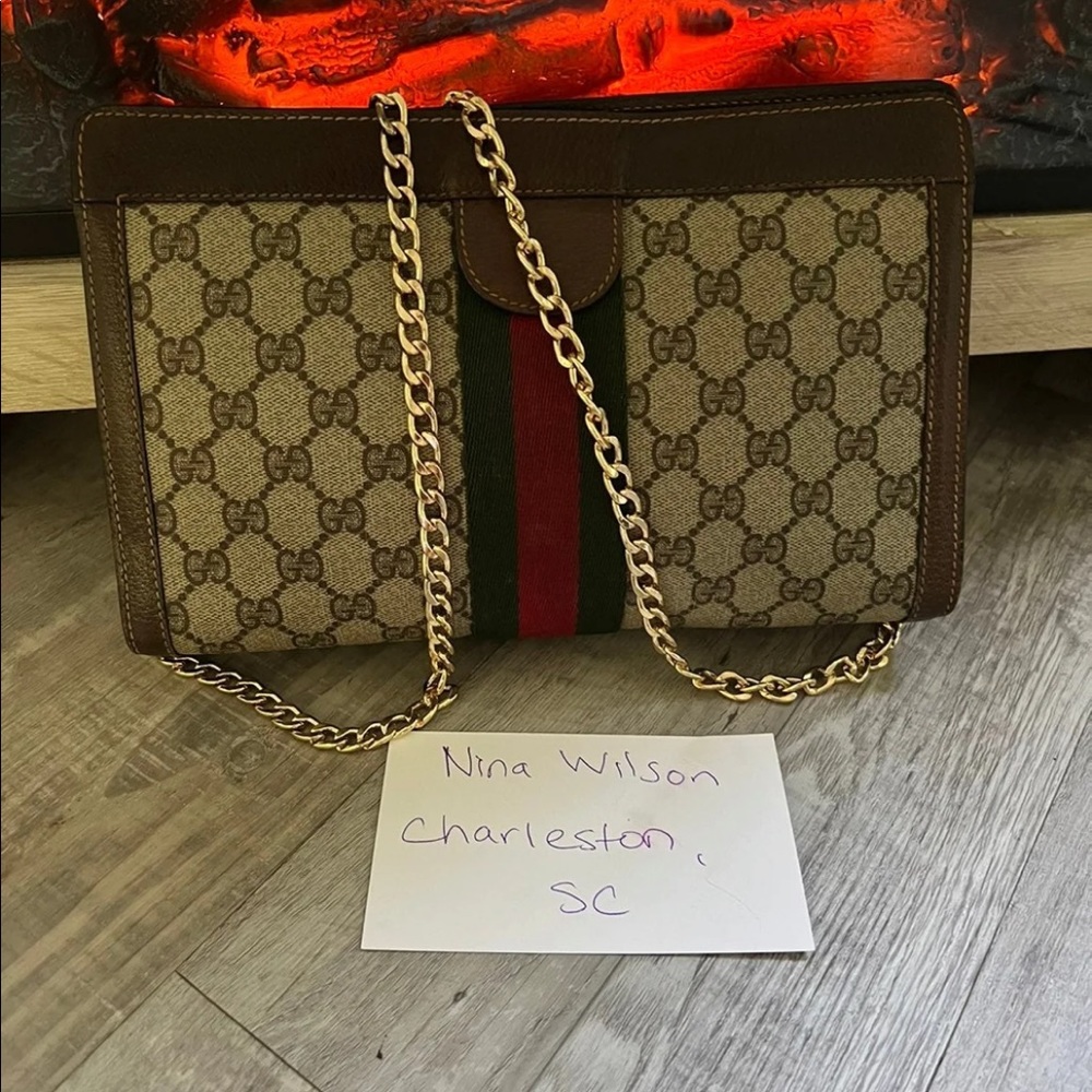 AUTHENTIC GUCCI Crossbody bag purse bag tote clutch vintage